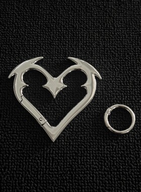 SFSN「天使爱心扣」金属便携钥匙扣裤子穿搭配饰高级感包包挂件