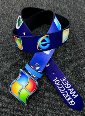 Windows7复古搞怪金属腰带