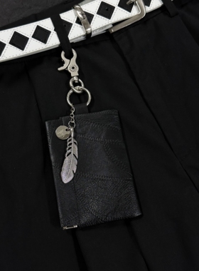 SFSN原创磁吸零钱包小众设计感复古腰间挂饰金属钥匙扣裤子挂件