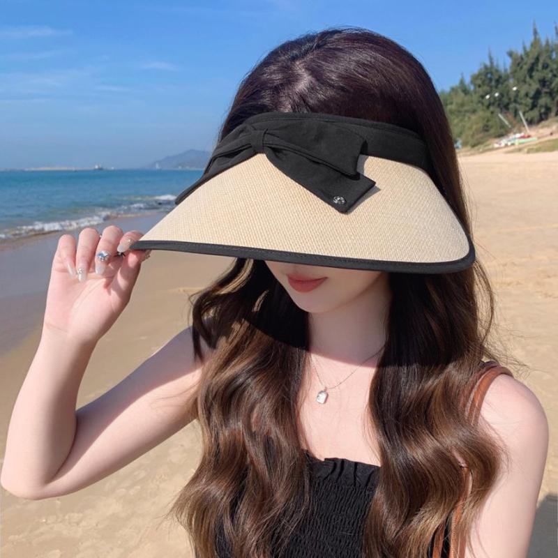 大檐草编防晒遮阳帽女士2025新款