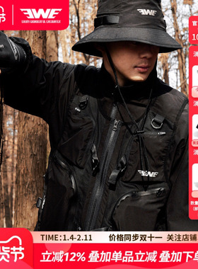 EWE美夏2025新户外多口袋路亚马甲钓鱼登山四季款多功能工装背心