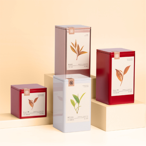 高端茶叶罐方罐茶叶包装罐密封