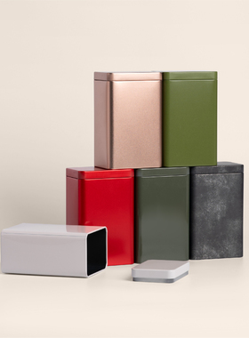 茶叶罐铁罐方罐大红袍绿茶白茶红茶通用茶叶包装盒散茶空铁盒定制