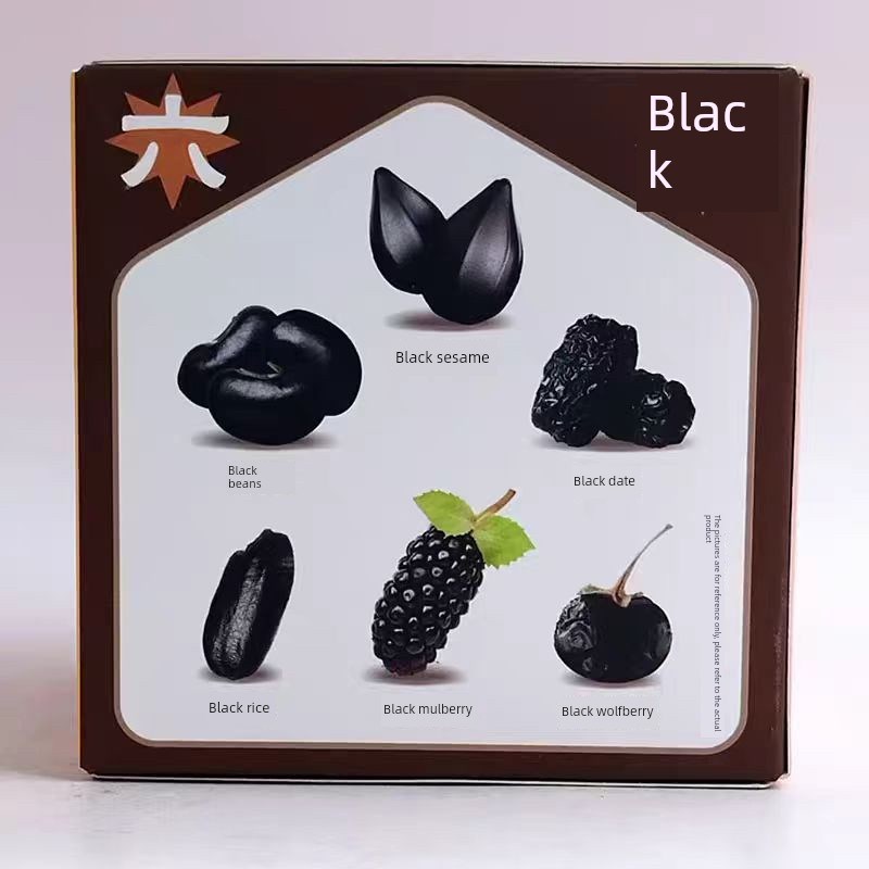 本集良田核桃脆片2盒六黑五谷物C酥饼100g独立休闲饼干10袋