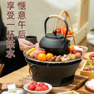 铁壶茶壶铸铁壶生铁壶烧水壶泡茶家用U电陶炉茶具套 围炉煮茶日式