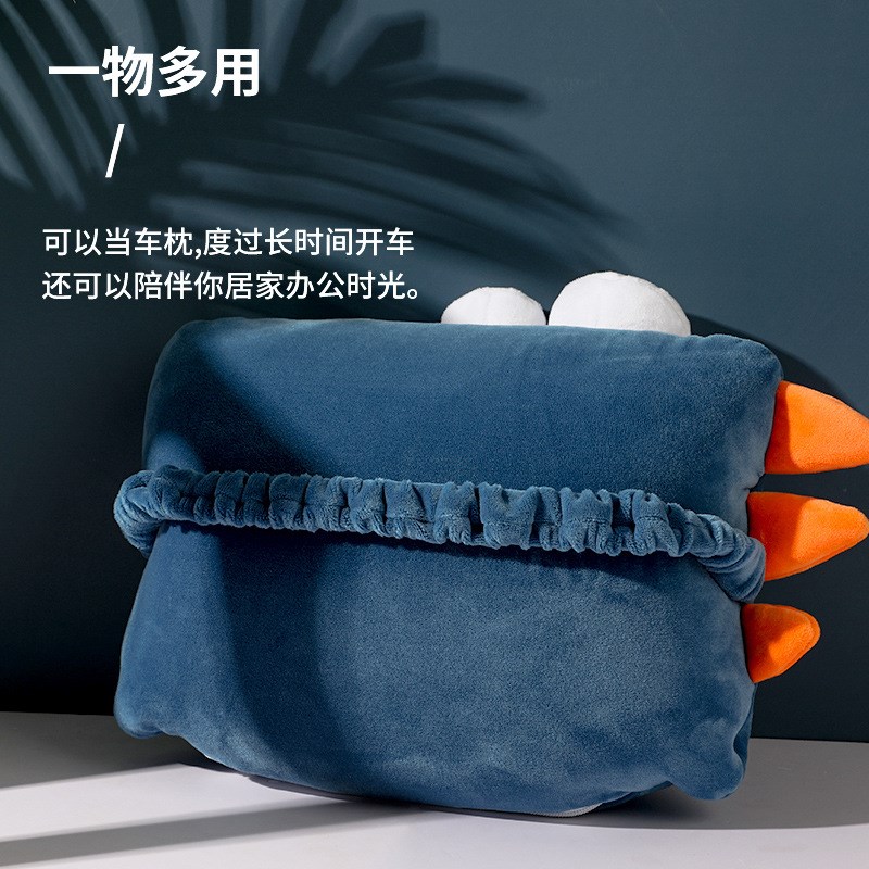 卡通恐龙u型枕泡沫粒子变形枕抱枕F 汽车头枕多功能枕头创意颈枕