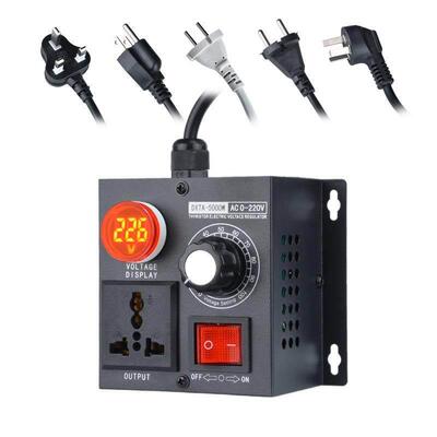 5000W极调压控V制器调速调温调减光速2无20单相交流调速器167开关