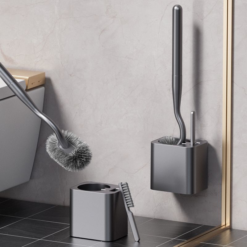 家用长手柄清洁套装卫生间洗马桶神器枪灰色马桶刷免打孔厕所刷子