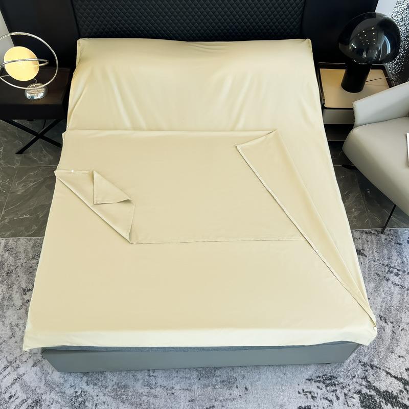 全棉YFNQX20260支贡缎纯色隔脏睡袋酒店便携出差旅行行人床双单套