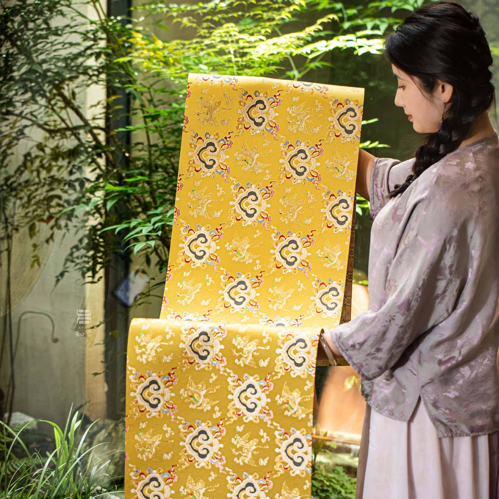 如意组如意云鹤云鹤纹茶套席复古新中式轻奢茶桌台布双面桌旗干泡