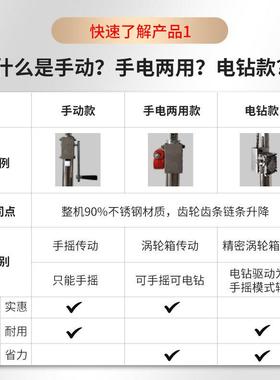 木工吊顶上石膏封板升35840降支平架台不锈钢手动电动携升降便机