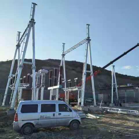 变电门站架构升压龙站架厂实体工制作安装构架避雷针GJ-02设备支