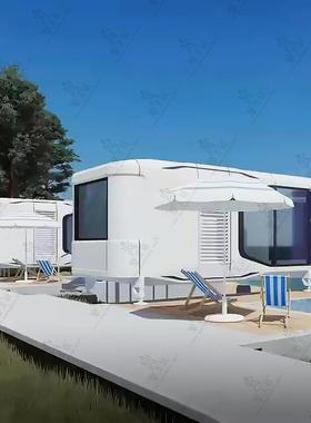 众太空舱民宿点优全屋多空用间灵活变65877通造型极简科幻良好实