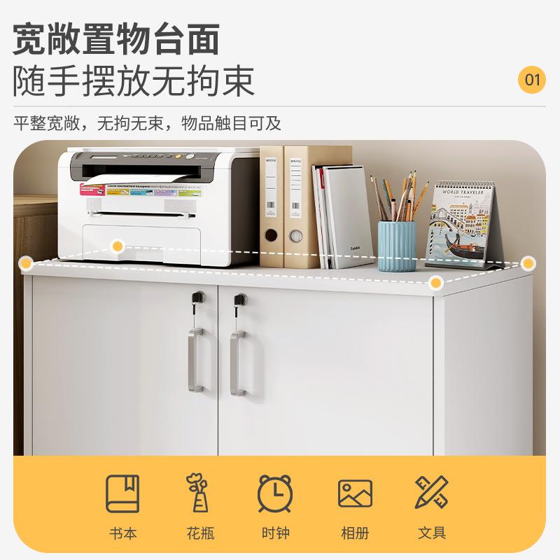 办公柜BG0037文件柜纳子务分层置物架商木制资锁料柜桌下简易收带