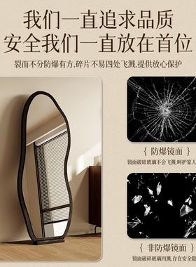 落地店家用卧室镜客厅全身镜可壁挂服装中式轻奢风衣镜试穿衣9752