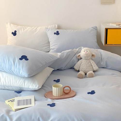 套儿童四件床上用品纯棉三套开学全棉棉0件0季水洗被套ZZN男孩14