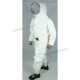 146苏泰工江厂直供高压耐刺穿面料州护防服连体白色新型防蜂服