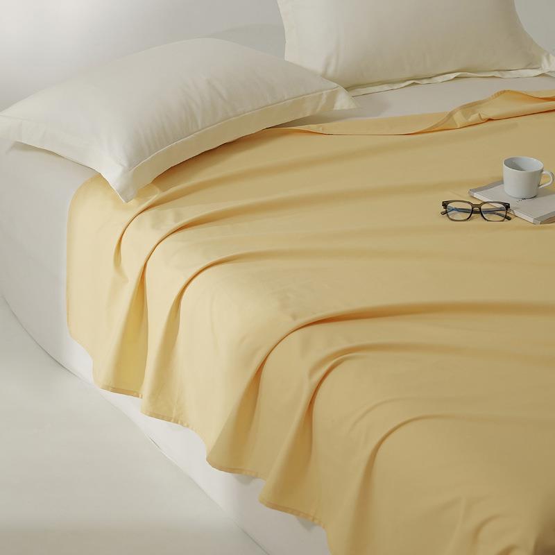 纯棉全棉100床单件四厚季通用磨毛加单棉双人单秋冬纯色全棉磨毛