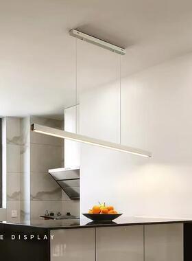 简一字吊餐厅吊灯灯长条吊灯现代简约66868主灯办公灯吧极台厂家