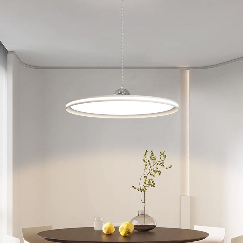 全光谱护眼摇顶臂餐厅奶油402风移位吊灯超厅主灯薄简约饭吸餐桌