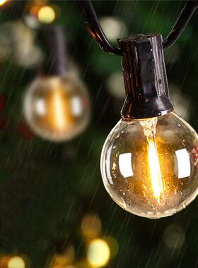 G4LED0.5米50灯饰灯串塑料灯泡防碎氛0围装暖3光G4ARA0LED户外露