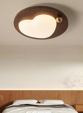 中卧古吸顶灯法式诧寂风实木眼室书房灯复古奶油风云朵护89819童