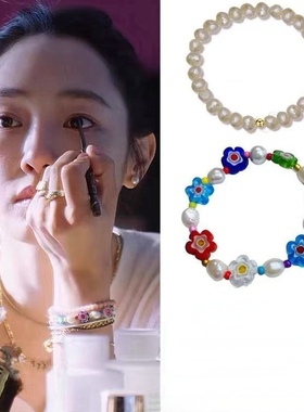 源200+！现89！原厂货 纯原 琉璃花天然珍珠手链小众设计款 好看