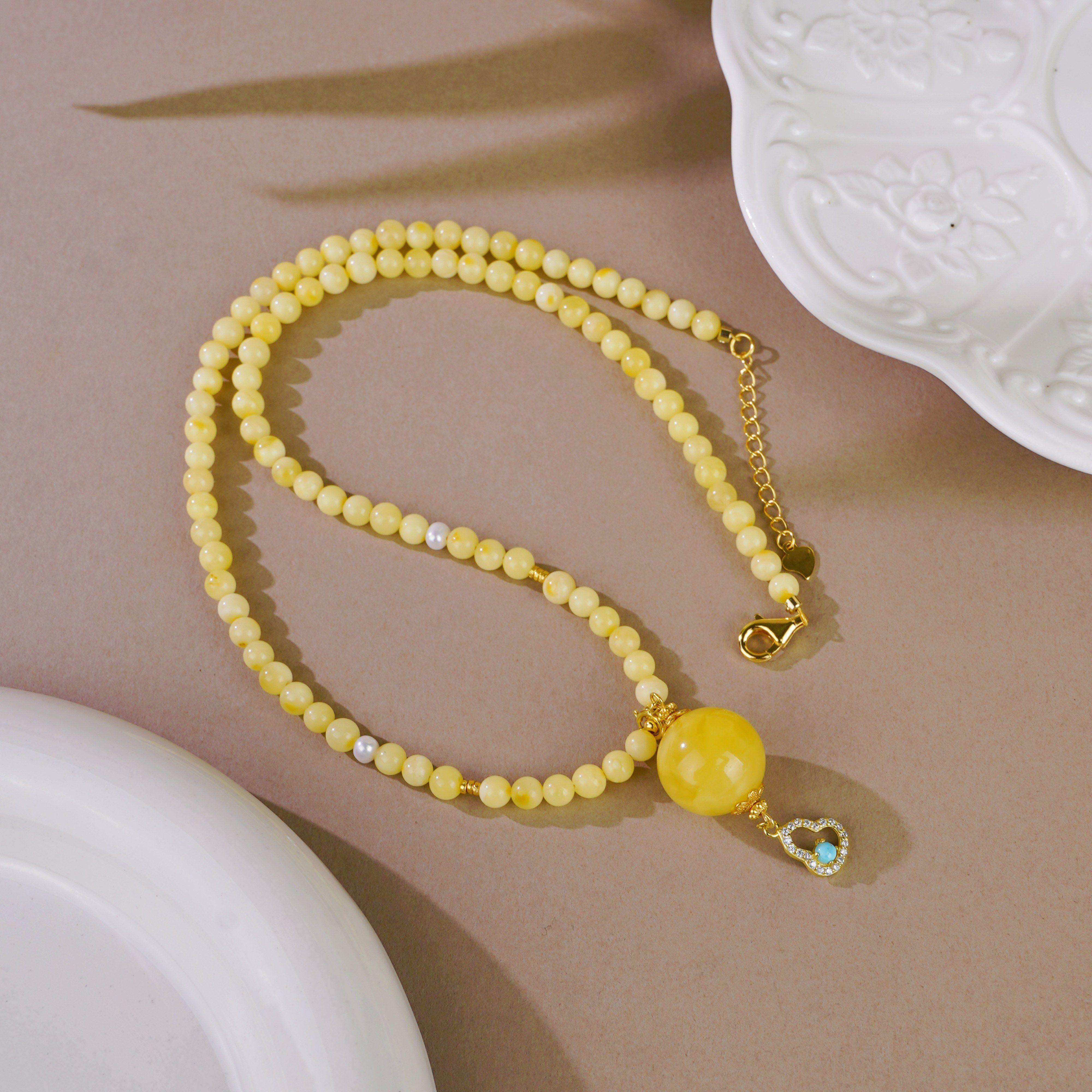 【Q .Jewelry】蜜蜡项链 略有不同