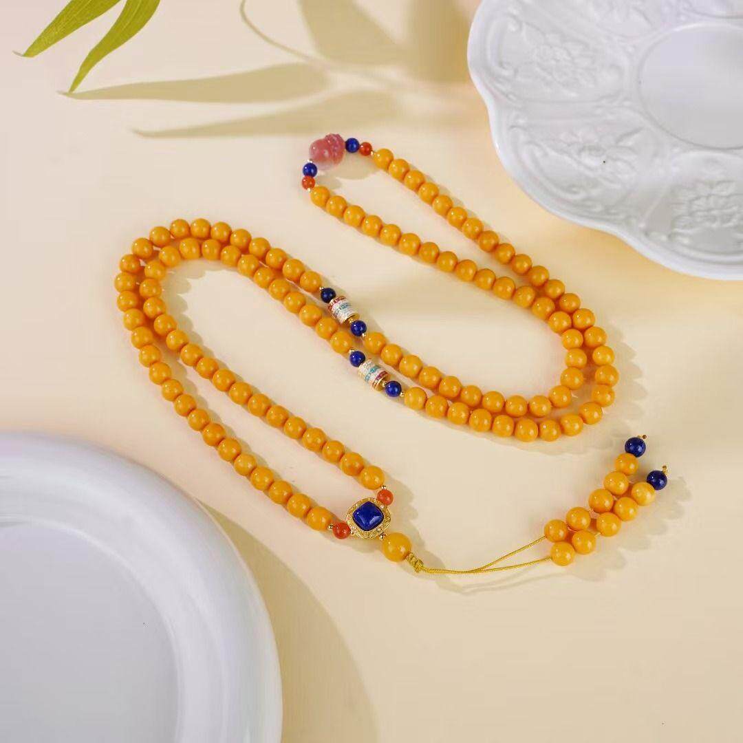 【Q .Jewelry】蜜蜡108项链 略有不同