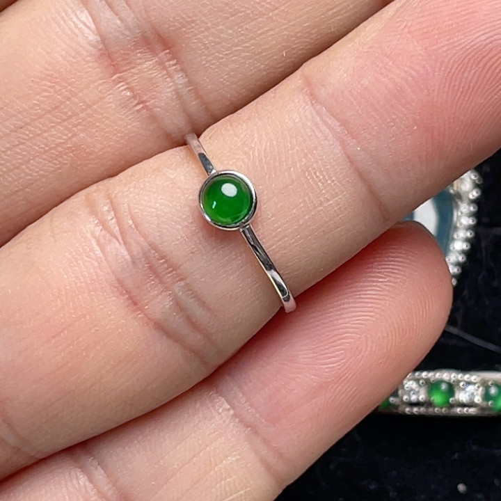 国标925银天然翡翠小戒指,珠宝/钻石/翡翠,戒指/指环,淘宝优惠券,粉丝福利购,淘宝优惠卷