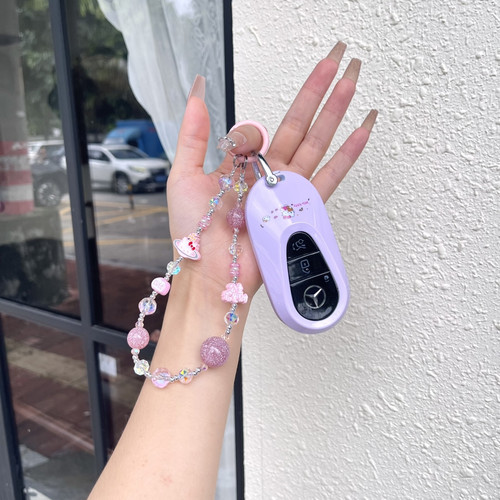 个性化定制kt 猫适用奔驰宝马路虎奥迪保护套扣E300LC260女可爱
