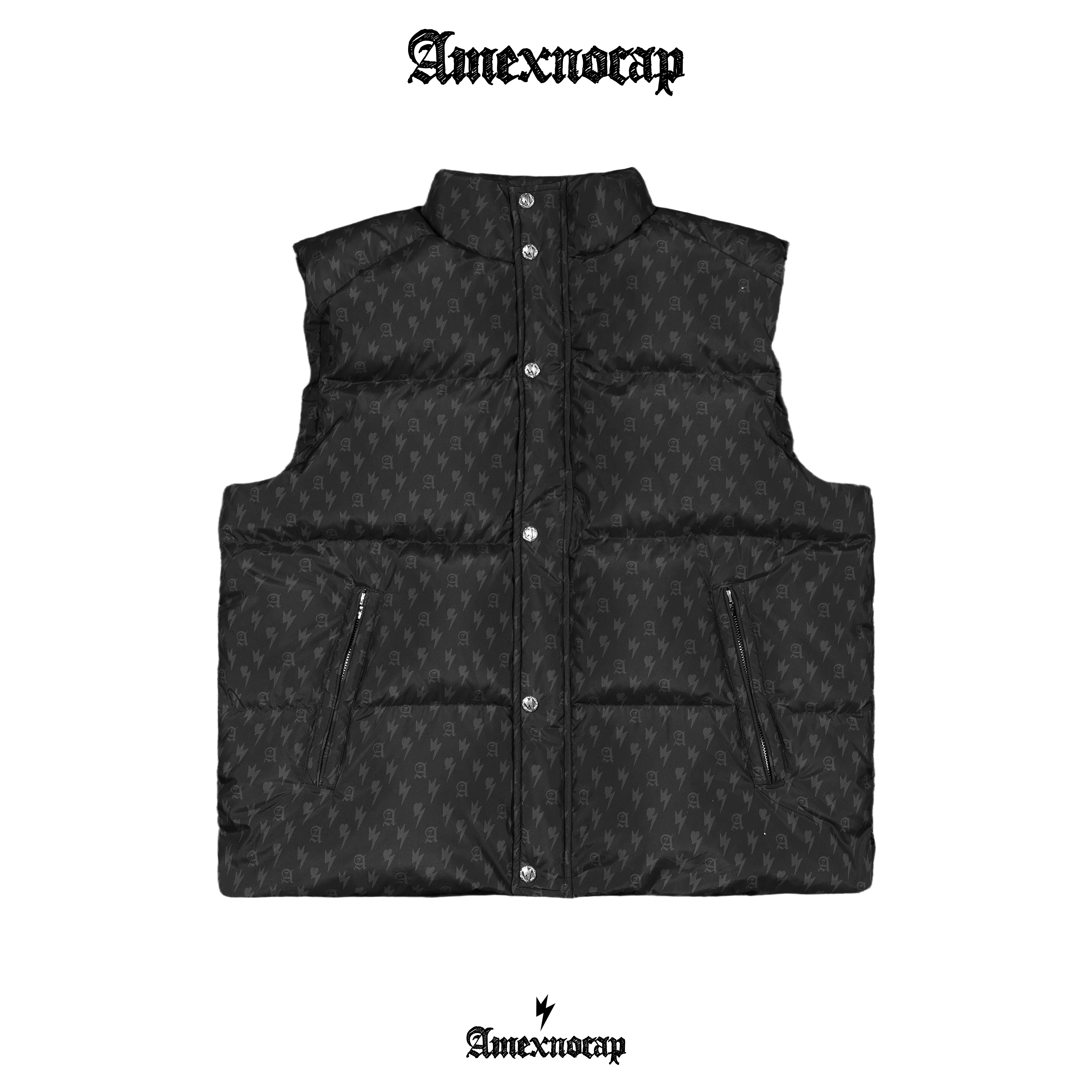 Amexnocap闪电牛羽绒马甲轻奢高级美式休闲男女同款,男装,羽绒马甲,淘宝优惠券,粉丝福利购,淘宝优惠卷