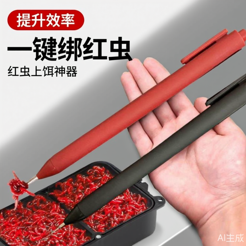 红虫蚯蚓推进器2026上饵器蚯蚓上饵器红虫夹不粘手全自动绑虫器,五金/工具,其他电子工具,淘宝优惠券,粉丝福利购,淘宝优惠卷
