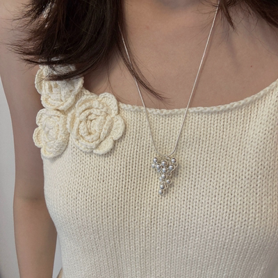 L'amour可调节日韩ins风葡萄串珠项链女简约时尚百搭小众设计感