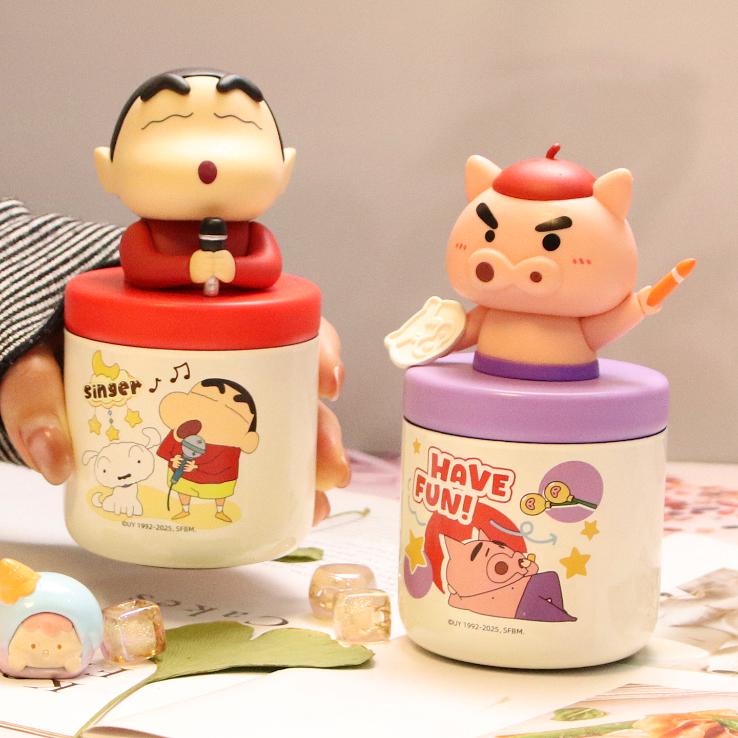 2025新款蜡笔小新迷你保温杯可爱