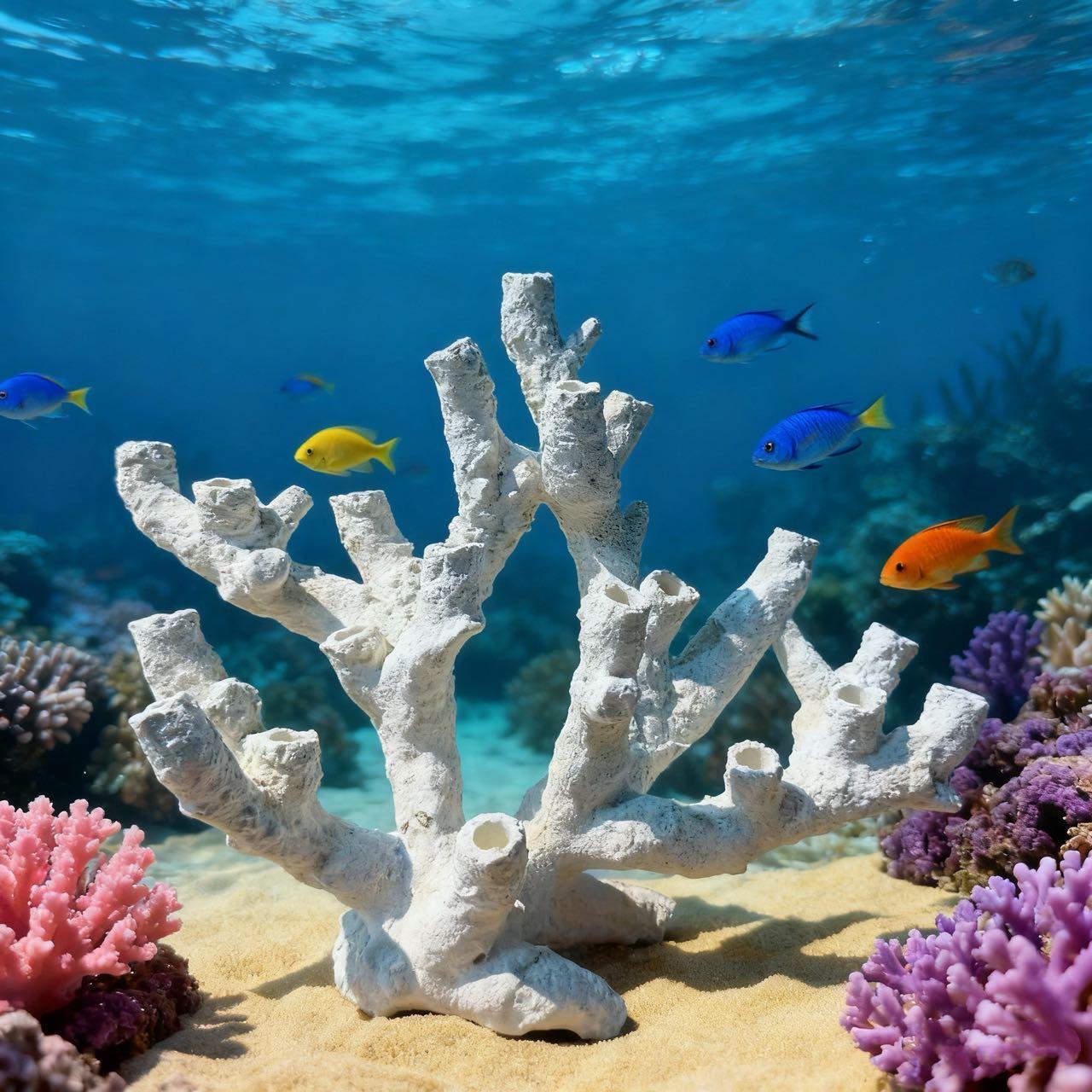 海之皇 海缸珊瑚底座陶瓷人工死石高透水培菌鱼缸造景装饰摆饰图片