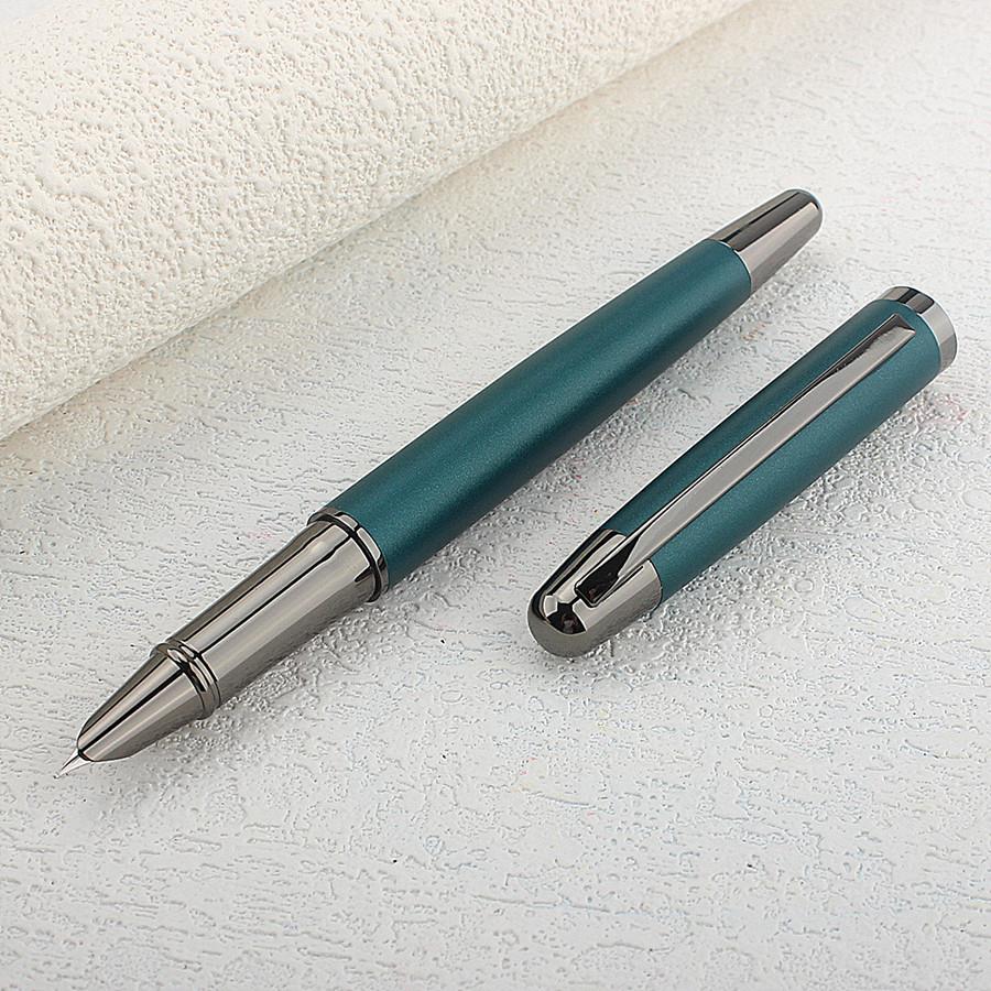 派利金属5133初学者学生练字钢笔特细暗尖0.35mm财务笔可替换墨囊