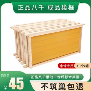 八千中蜂巢础巢框成品巢脾蜜蜂中蜂蜂巢杉木蜂箱专用全套养蜂工具