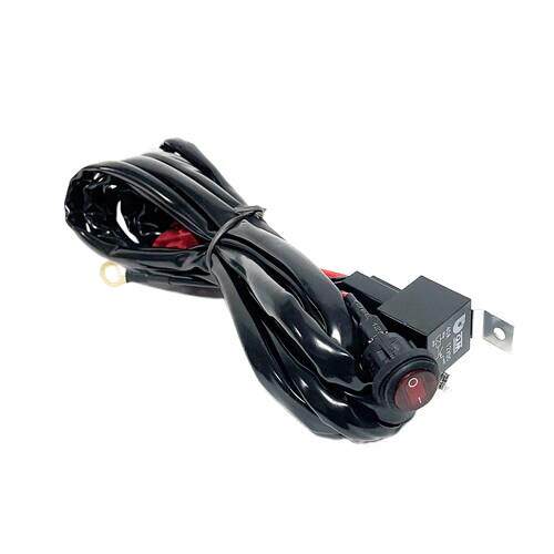 12V40A 气泵专用开关线一拖一防水开关线束LED射灯开关