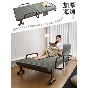 高端折叠床免安装单人家用办公室午睡躺椅医院陪护保姆客人留宿床
