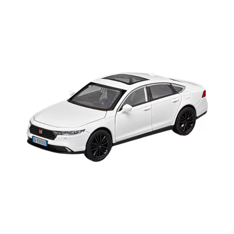 嘉业1:32仿真本田雅阁合金汽车模型回力声光儿童玩具4s同款热销