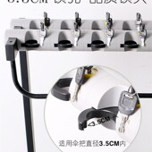 雨伞架酒店大堂家用粗带锁10头商用伞架便民学校落地收纳雨伞架子