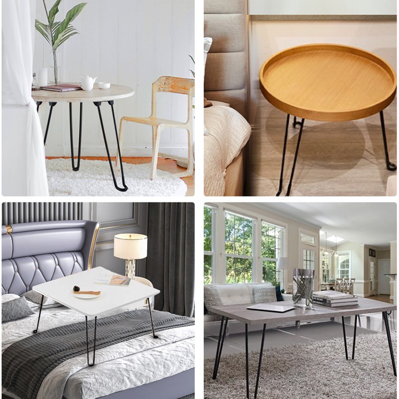 折叠桌脚金属脚架折叠配件茶几电脑桌腿餐台脚户外露营桌子腿支架