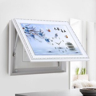 客厅钟表画十字绣新款挂装饰新中式满上善若水2021小件自己手工线