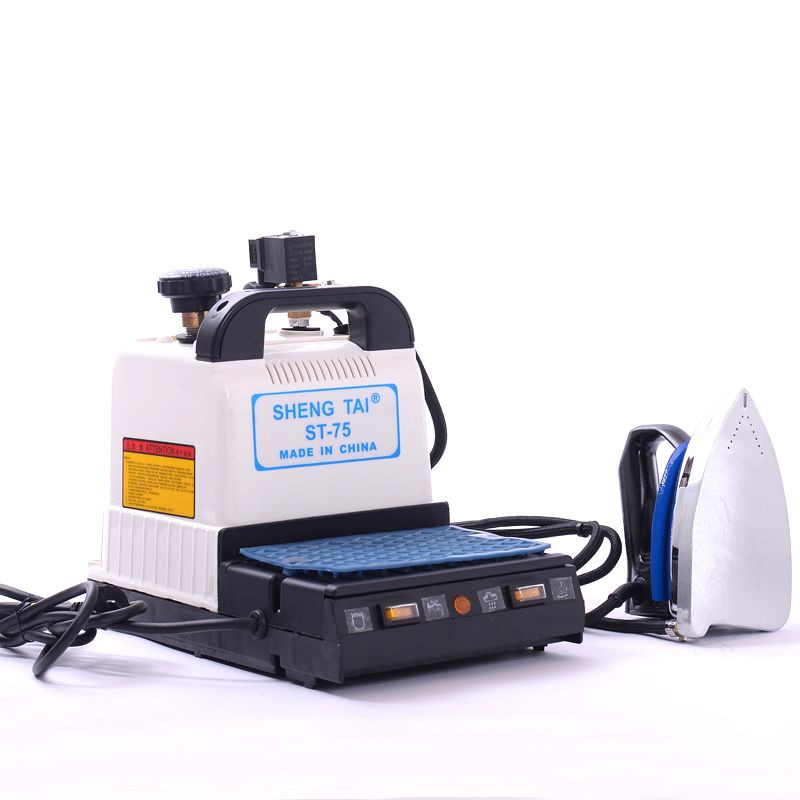 盛泰大功率烫斗吊瓶式蒸汽电熨斗工业压力式电加热锅炉熨斗窗帘店