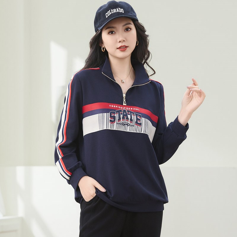 特大码女装2024秋装胖妹妹洋气时尚显瘦上衣胖mm宽松显瘦T恤衫