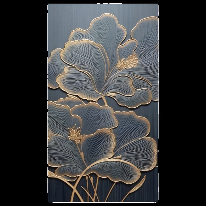 富贵花入户门地垫硅藻泥大门口玄关地毯进门防滑脚垫长款竖版门垫