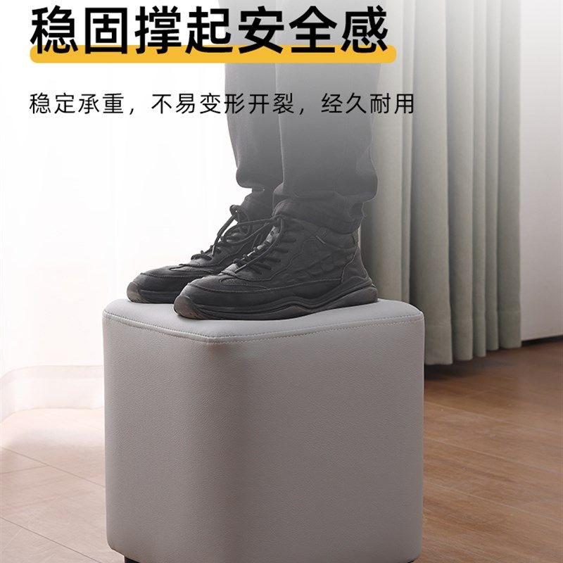 小凳子家用门口穿鞋凳时尚梳妆凳软包凳子服装店试衣凳猫抓皮方凳,住宅家具,矮凳,淘宝优惠券,粉丝福利购,淘宝优惠卷