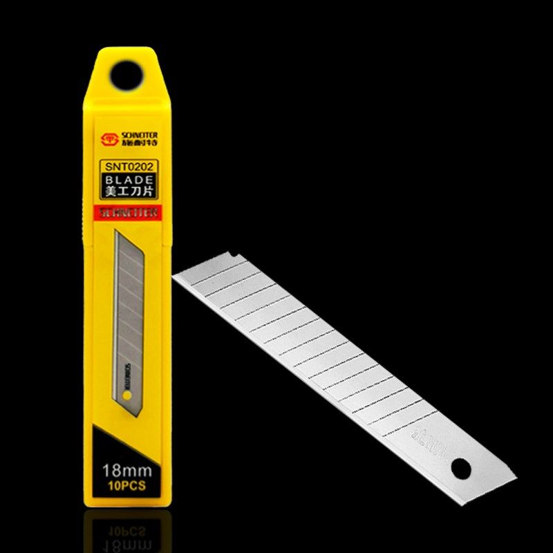 施耐特美工刀片加厚大号裁纸刀片壁纸墙纸办公家用装修18mm锋利,五金/工具,刀片,淘宝优惠券,粉丝福利购,淘宝优惠卷