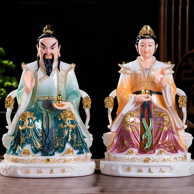 汉白玉四大家族佛像12寸16寸胡三太爷太奶黄三太爷太奶汉白玉佛像